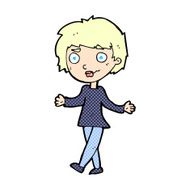 comic cartoon confused woman N8