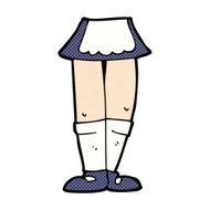 comic cartoon female legs N5