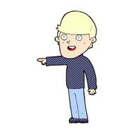 comic cartoon pointing man N8