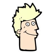 comic cartoon happy man N35