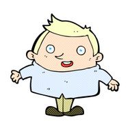 comic cartoon happy man N37