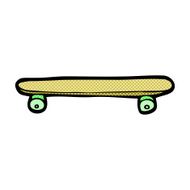 comic cartoon skateboard N6