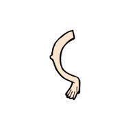 comic cartoon arm N19