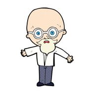 comic cartoon genius scientist