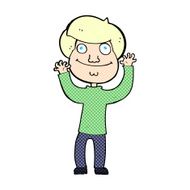 comic cartoon happy boy N18