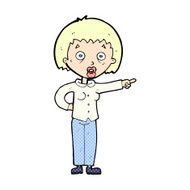 comic cartoon shocked woman N8