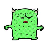 comic cartoon little alien