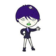 comic cartoon vampire girl N18