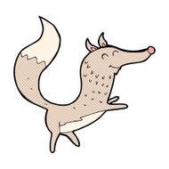 comic cartoon happy wolf N3