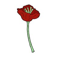 comic cartoon flower N26