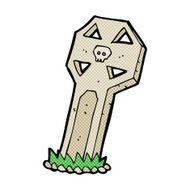 comic cartoon spooky grave N5