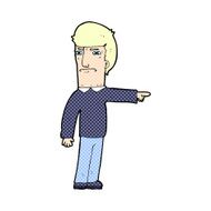 comic cartoon man pointing N17