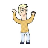 comic cartoon angry man N8