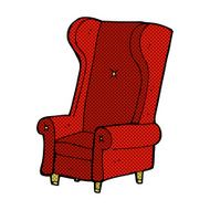 comic cartoon old chair N3