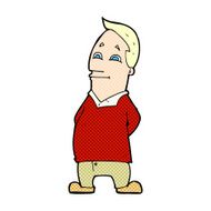 comic cartoon friendly man N2