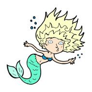 comic cartoon mermaid N6