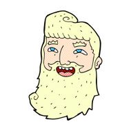 comic cartoon laughing bearded man