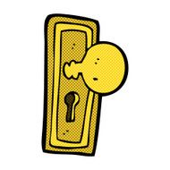 comic cartoon door knob