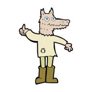 comic cartoon wolf man N7
