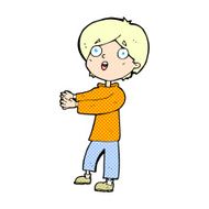 comic cartoon shocked boy N3