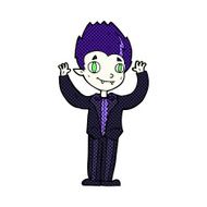 comic cartoon vampire boy