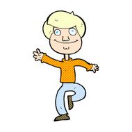 comic cartoon dancing man N2