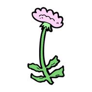 comic cartoon flower N28
