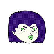 comic cartoon vampire face N4