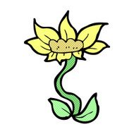 comic cartoon flower N29