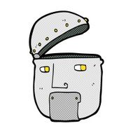 comic cartoon robot head N5