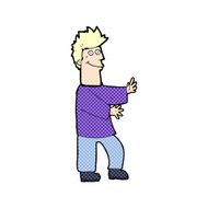 comic cartoon happy man N39
