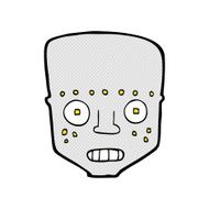 comic cartoon robot head N6