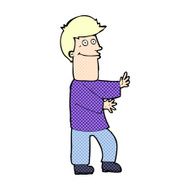 comic cartoon man gesturing N3