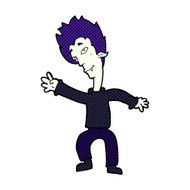 comic cartoon halloween vampire