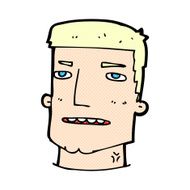 comic cartoon male head