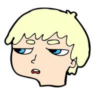 comic cartoon annoyed boy N2