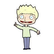 comic cartoon happy boy N20