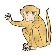 comic cartoon evil monkey