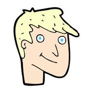 comic cartoon happy man N40