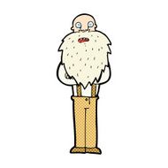 comic cartoon bearded old man N4