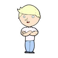 comic cartoon happy man N43