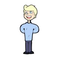 comic cartoon happy man N44
