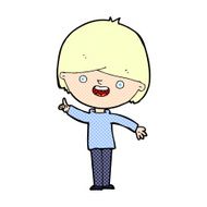 comic cartoon happy boy N22