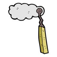 comic cartoon burnt match N2
