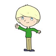 comic cartoon happy boy N23