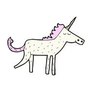comic cartoon unicorn N3