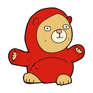 comic cartoon teddy bear N49