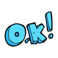 comic cartoon OK symbol