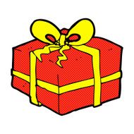 comic cartoon christmas present N3