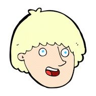 comic cartoon happy male face N2